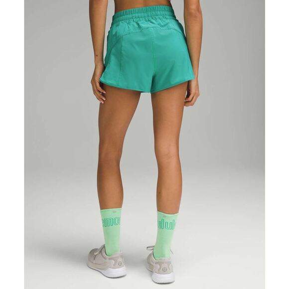Lululemon Track That High-Rise Lined Short 3” Kelly Green Size 4 🌿🏃‍♀️ - Picture 5 of 16